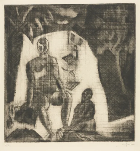 Sortie de bain by Charles Georges Dufresne, print, 1903-1931