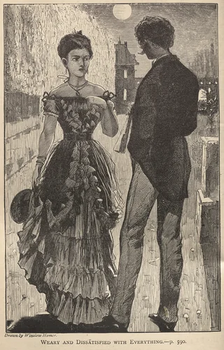 Weary and Dissatisfied with Everything by Winslow Homer, print, 1869