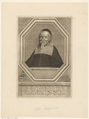 Portret van Georg May by Matthias van Sommer, print, 1666