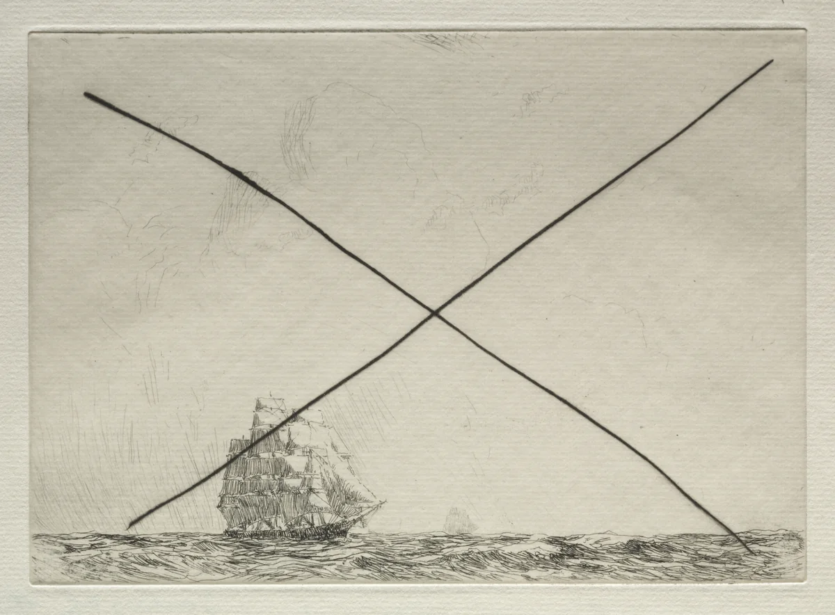 Up Channel: Taeping and Ariel by Arthur John Trevor Briscoe, print, 1900-1937