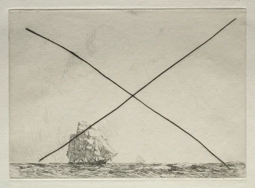 Up Channel: Taeping and Ariel by Arthur John Trevor Briscoe, print, 1900-1937