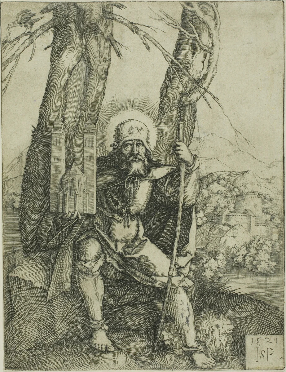 Saint Sebald by Sebald Beham, print, 1521