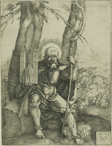 Saint Sebald by Sebald Beham, print, 1521