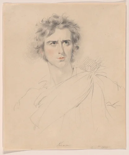 Edmund Kean in the Character of Macbeth by George Henry Harlow, drawing, 1814