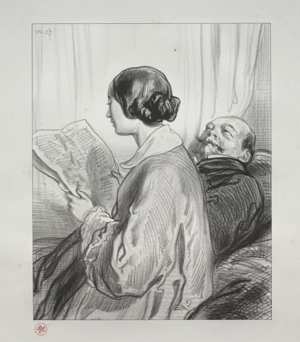 We have given no one the right to doubt the sincerity of our manifestations. Therefore, say briefly today: No! Prussia's attitude does not in the least disquiet us by Paul Gavarni, print, 1824-1866