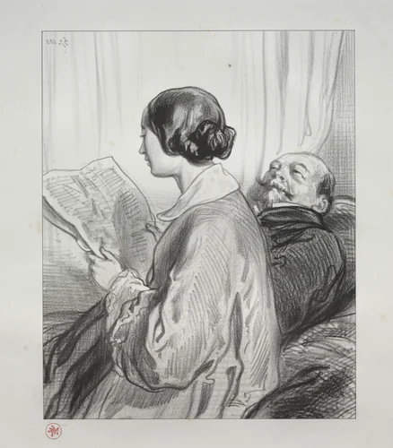 We have given no one the right to doubt the sincerity of our manifestations. Therefore, say briefly today: No! Prussia's attitude does not in the least disquiet us by Paul Gavarni, print, 1824-1866