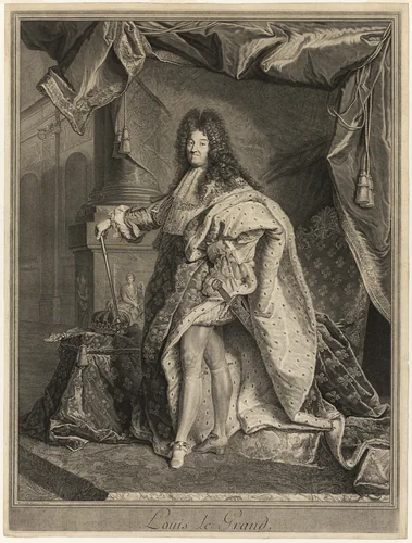 Portrait of Louis XIV by Pierre Drevet
Hyacinthe Rigaud
Jean-Marc Nattier, print, 1712