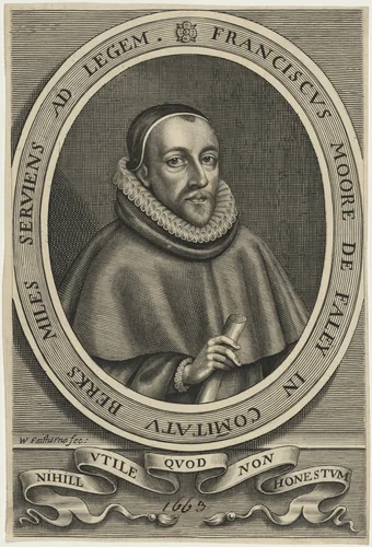 Sir Francis Moore, M.P. by William Faithorne, print, 1663