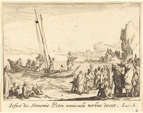 Fisher of Men by Jacques Callot, print, 1635