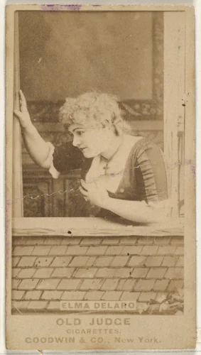 Elma Delaro, from the Actors and Actresses series (N171) for Old Judge Cigarettes by Goodwin & Company, photograph, 1886-1890
