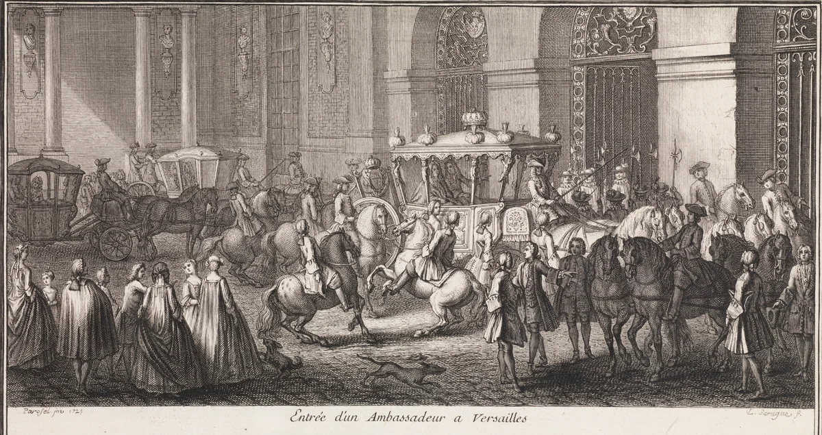 Grand Escalier du Chateau de Versailles dit Escalier des Ambassadeurs by Charles Le Brun, book, 1725