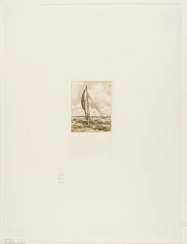 Swift-Sailing Proa, Mulgrave Archipelago, Oceania by Charles Meryon, print, 1866