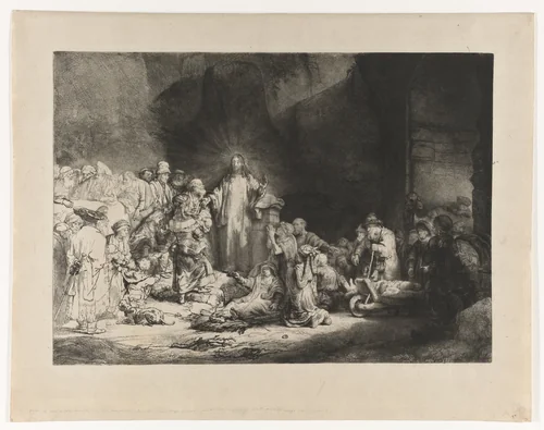 Christ Healing the Sick (‘Hundred Guilder Print’) by Rembrandt van Rijn, print, 1648