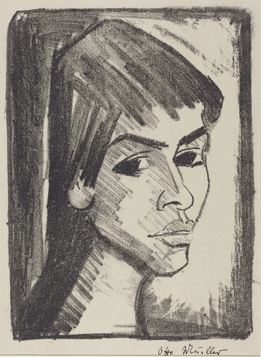 Irene Altman by Otto Mueller, print, 1921-1922