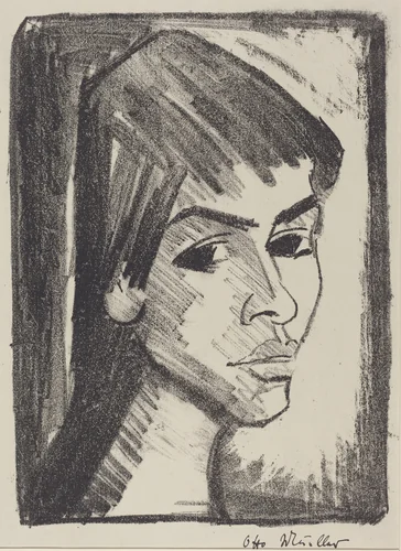 Irene Altman by Otto Mueller, print, 1921-1922