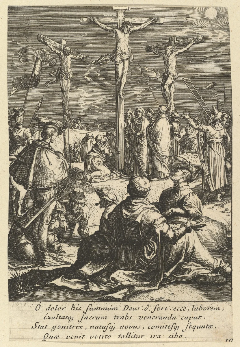 Christ on the Cross, from "The Passion of Christ" by Nicolas Cochin, print, 1610-1700
