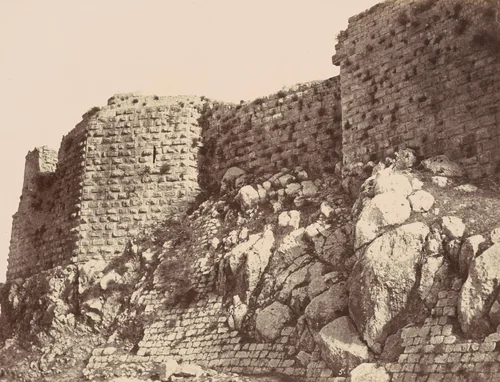 Kalaat-Esch-Schekif, Beaufort—Vue partielle de l'enceinte sud-ouest (Partial view of the south-west enclosure) by Louis de Clercq, photograph, 1860