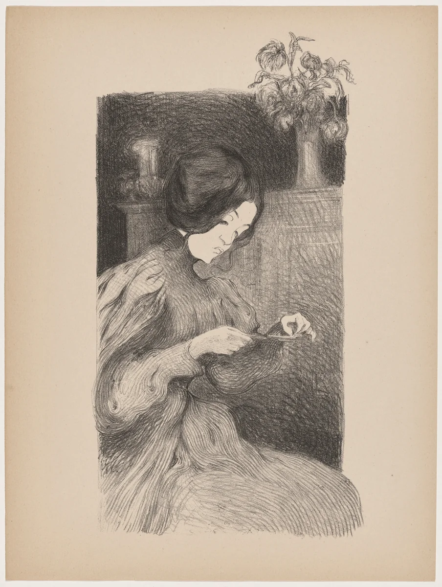 Le solitaire by B.-A. Neuburger, print, 1895