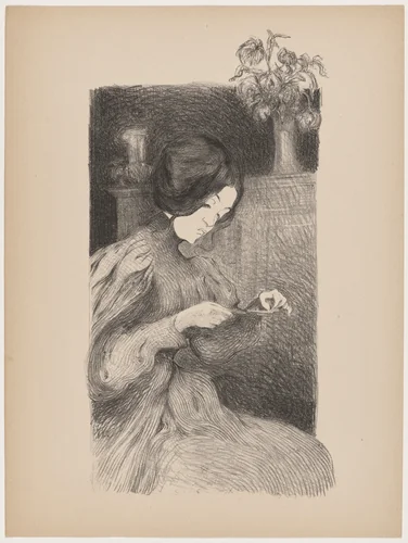 Le solitaire by B.-A. Neuburger, print, 1895