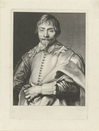 Portret van Willem Hondius by Willem Hondius, print, 1608-1658