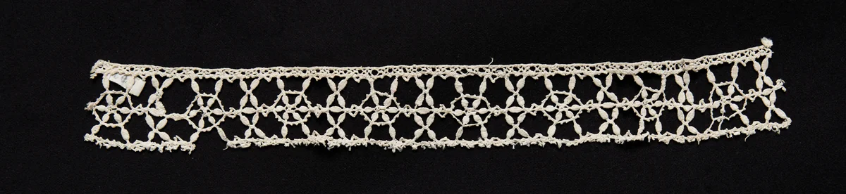 Bobbin Lace (Needlepoint Design) Insertion by Unknown, textile, 1550-1599