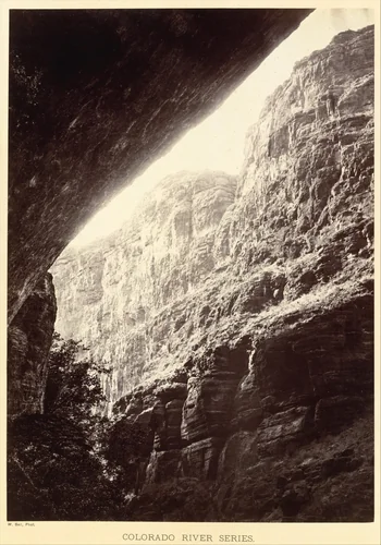 Cañon of Kanab Wash, Looking South by William H. Bell, photograph, 1872