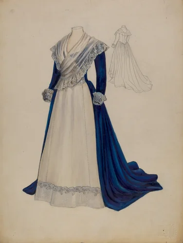 Dress by Jean Peszel, index of american design, 1936
