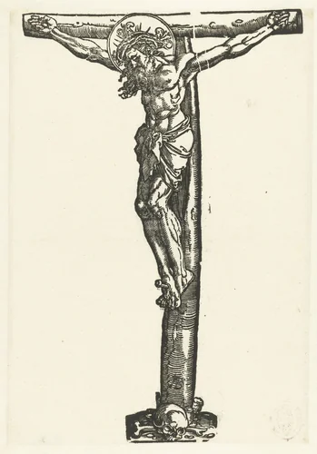 Kruisiging by anonymous, print, 1480-1520