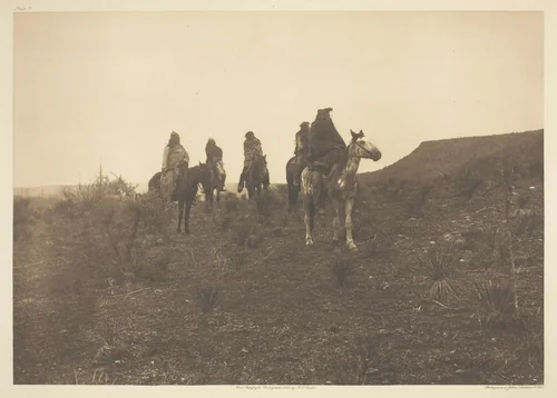 Desert Rovers - Apache by Edward Curtis, print, 1903
