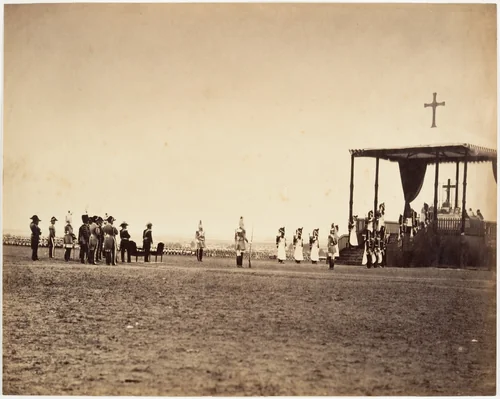 La Messe au Camp de Châlons by Gustave Le Gray, photograph, 1857