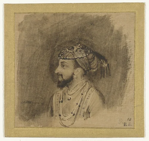 Shah Jahan by Rembrandt van Rijn, drawing, 1656-1658