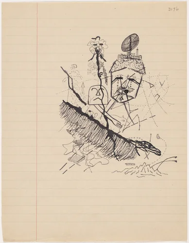 Untitled drawing for Soleil vitré by Georges Bataille, drawing, 1925