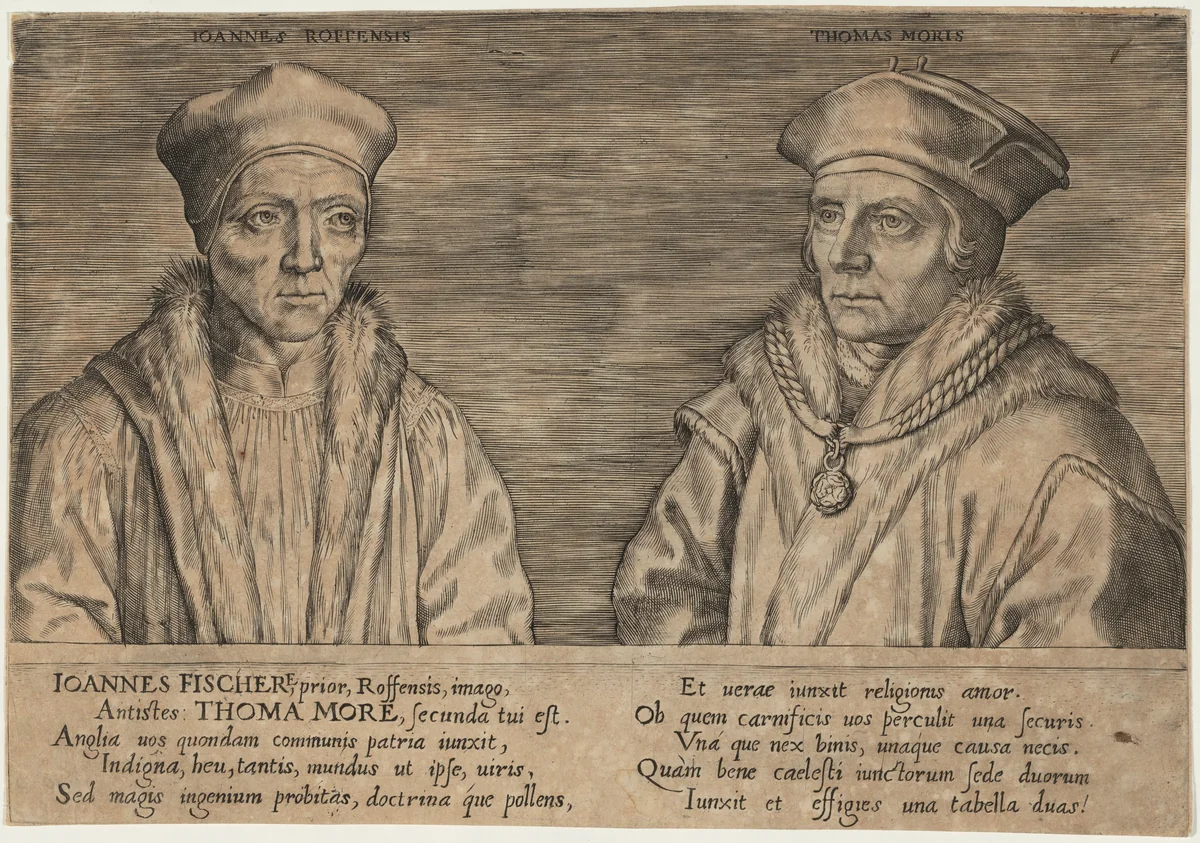 John Fisher and Sir Thomas More by Unknown 19th Century, print, 1800-1899