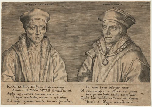 John Fisher and Sir Thomas More by Unknown 19th Century, print, 1800-1899
