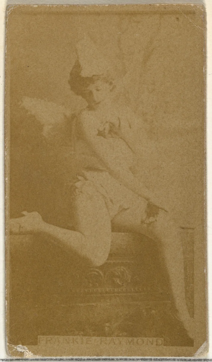 Frankie Raymond, from the Actors and Actresses series (N145-8) issued by Duke Sons & Co. to promote Duke Cigarettes by W. Duke, Sons & Co., photograph, 1890-1895
