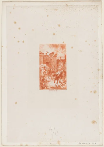 A cette lueur soudaine... by Félix-Hilaire Buhot, print, 1847-1898