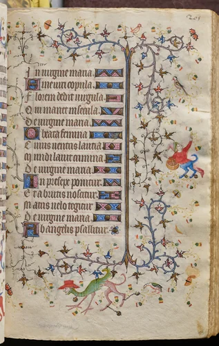 Hours of Charles the Noble, King of Navarre (1361-1425): fol. 103r, Text by Master of the Brussels Initials and Associates, book, 1400-1410