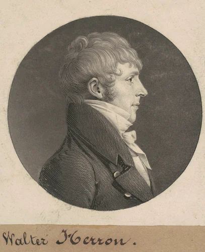 Walter Herron by Charles B. J. Févret de Saint-Mémin, print, 1808