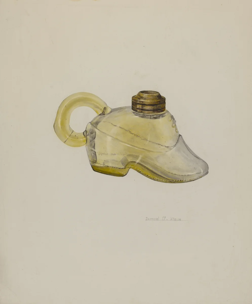 Lamp Base by Samuel O. Klein, index of american design, 1939