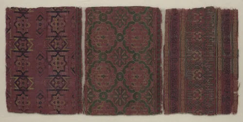 Silk Fragment by Unknown, textile, 1300-1399