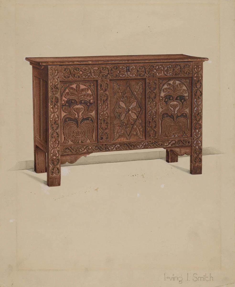 Chest by Irving I. Smith, index of american design, 1936