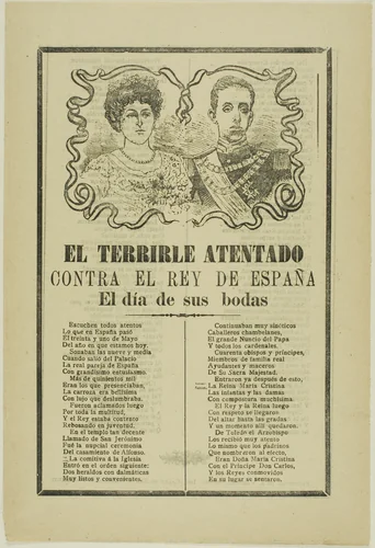 The Terrible Attempt Against the King of Spain by José Guadalupe Posada, print, 1871-1913