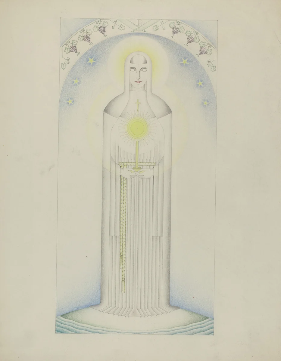 Santa Clara de Asis by American 20th Century, index of american design, 1935-1942