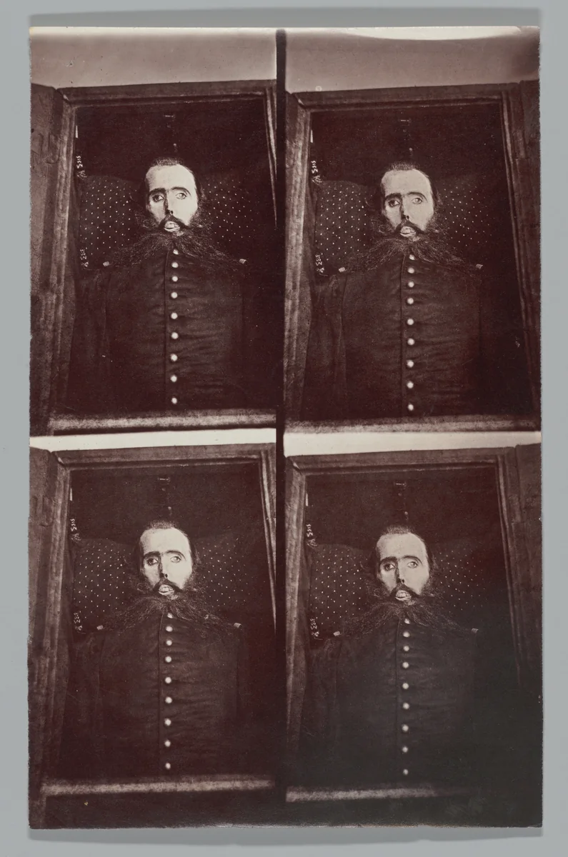 [Emperor Maximilian I in His Coffin] by François Aubert, photograph, 1867