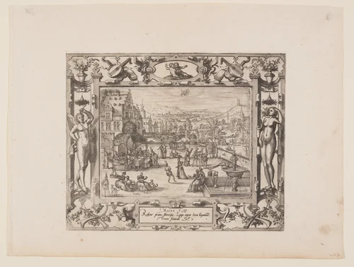 May, from The Twelve Months by Pieter van der Borcht, print, 1574