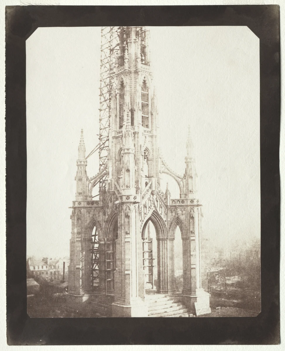 Scott Monument Under Construction by William Henry Fox Talbot, photograph, 1844