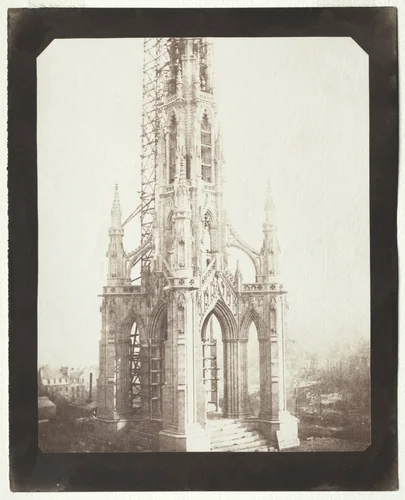 Scott Monument Under Construction by William Henry Fox Talbot, photograph, 1844