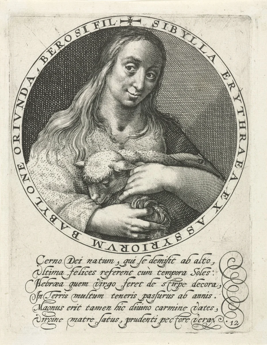 Sibille van Erythrae by Crispijn van de Passe, print, 1601