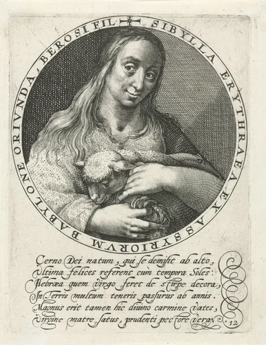 Sibille van Erythrae by Crispijn van de Passe, print, 1601