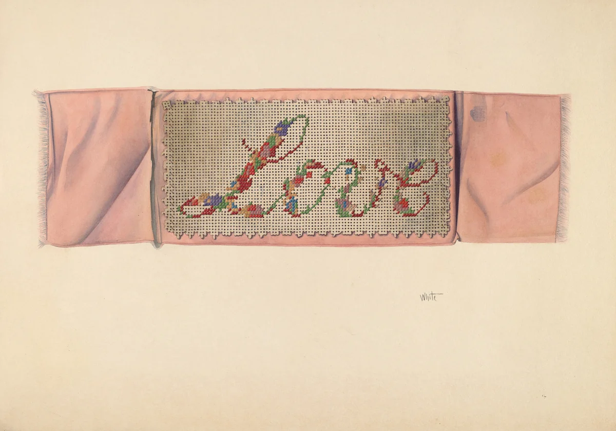 Bookmark by Edward White, index of american design, 1938